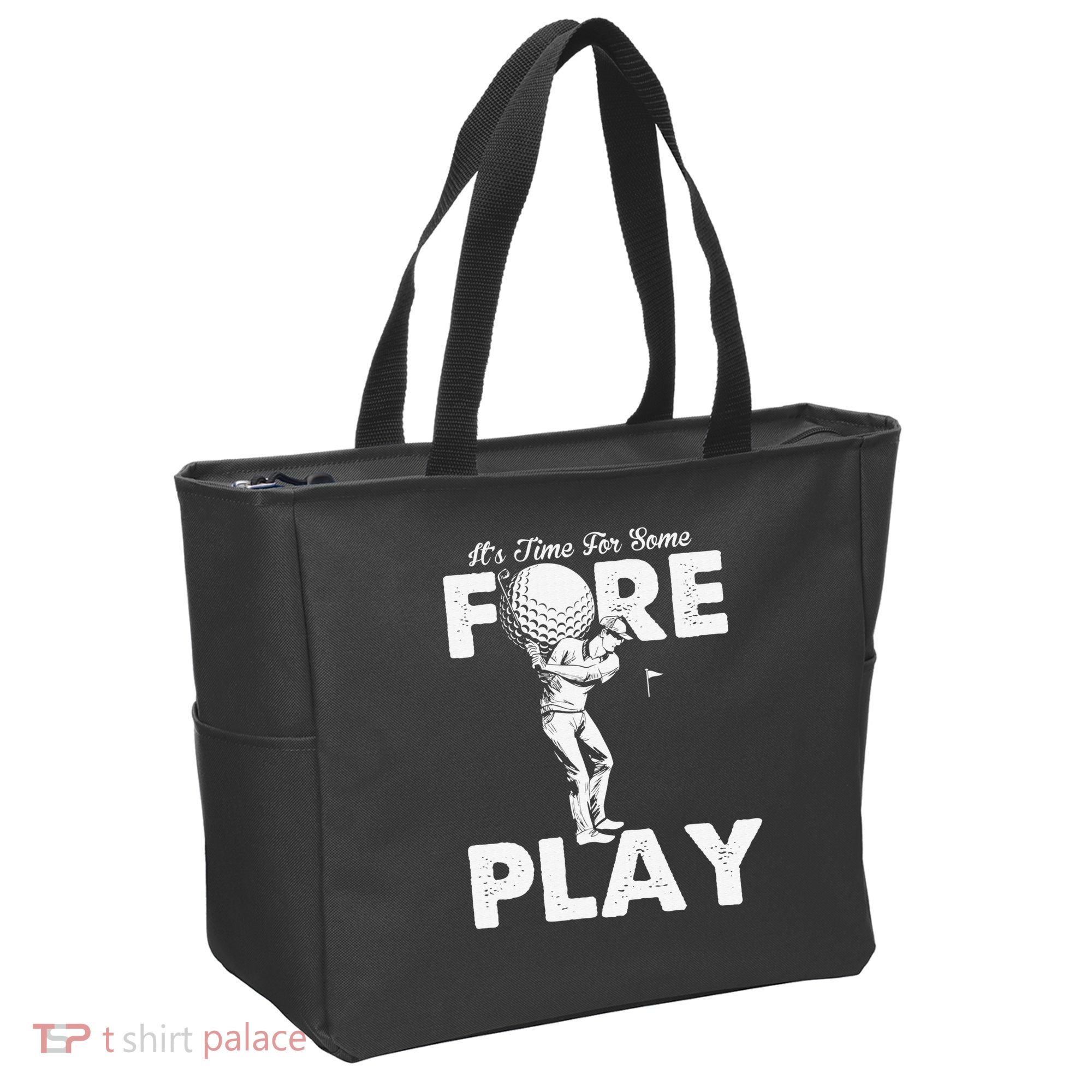 It's Time for Some Foreplay Funny Golf Sexual Innuendo Tote Bag