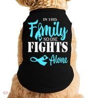 In This Family No One Fights Alone Diabetes Awareness Doggie Tank thumb 0