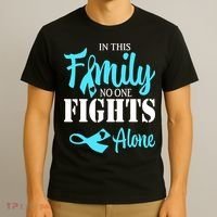 In This Family No One Fights Alone Diabetes Awareness T-Shirt thumb 3