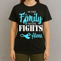 In This Family No One Fights Alone Diabetes Awareness T-Shirt thumb 4