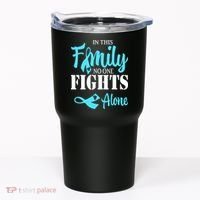 In This Family No One Fights Alone Diabetes Awareness Tumbler thumb 0