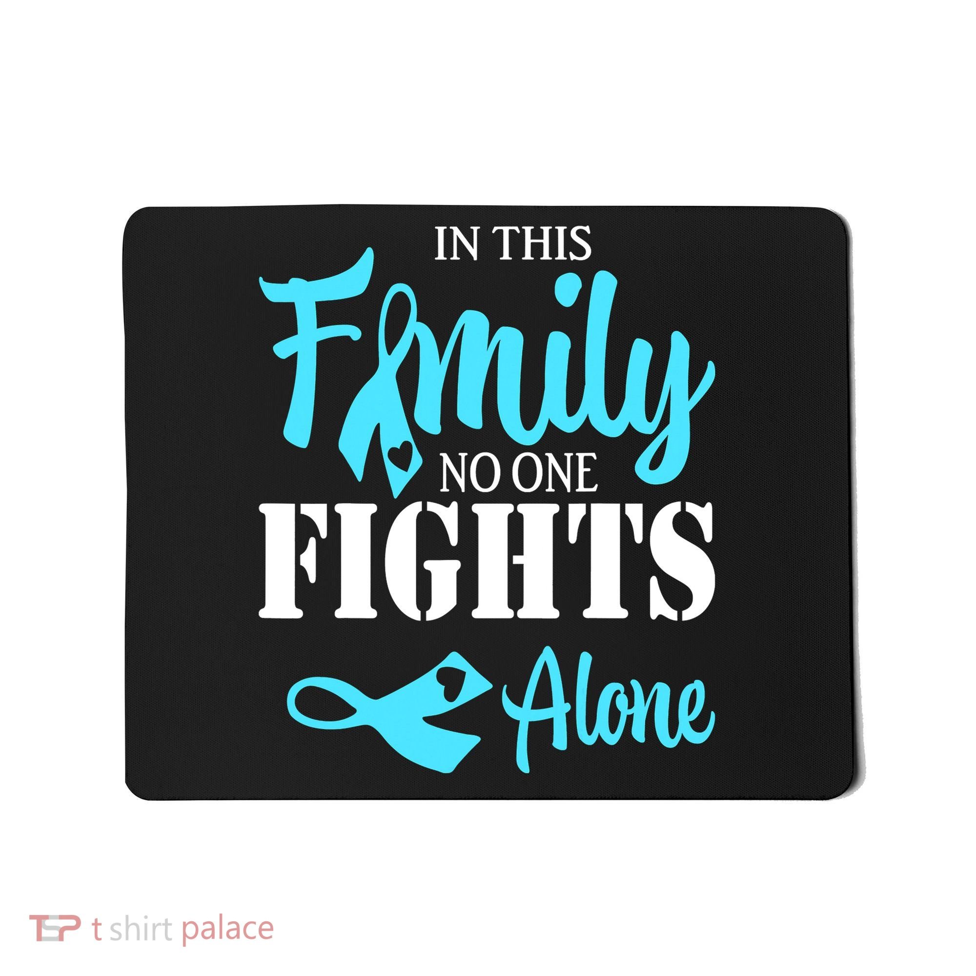 In This Family No One Fights Alone Diabetes Awareness Mousepad