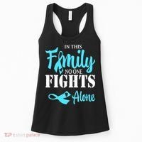 In This Family No One Fights Alone Diabetes Awareness Women's Tank Top thumb 0
