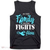 In This Family No One Fights Alone Diabetes Awareness Tank Top thumb 0