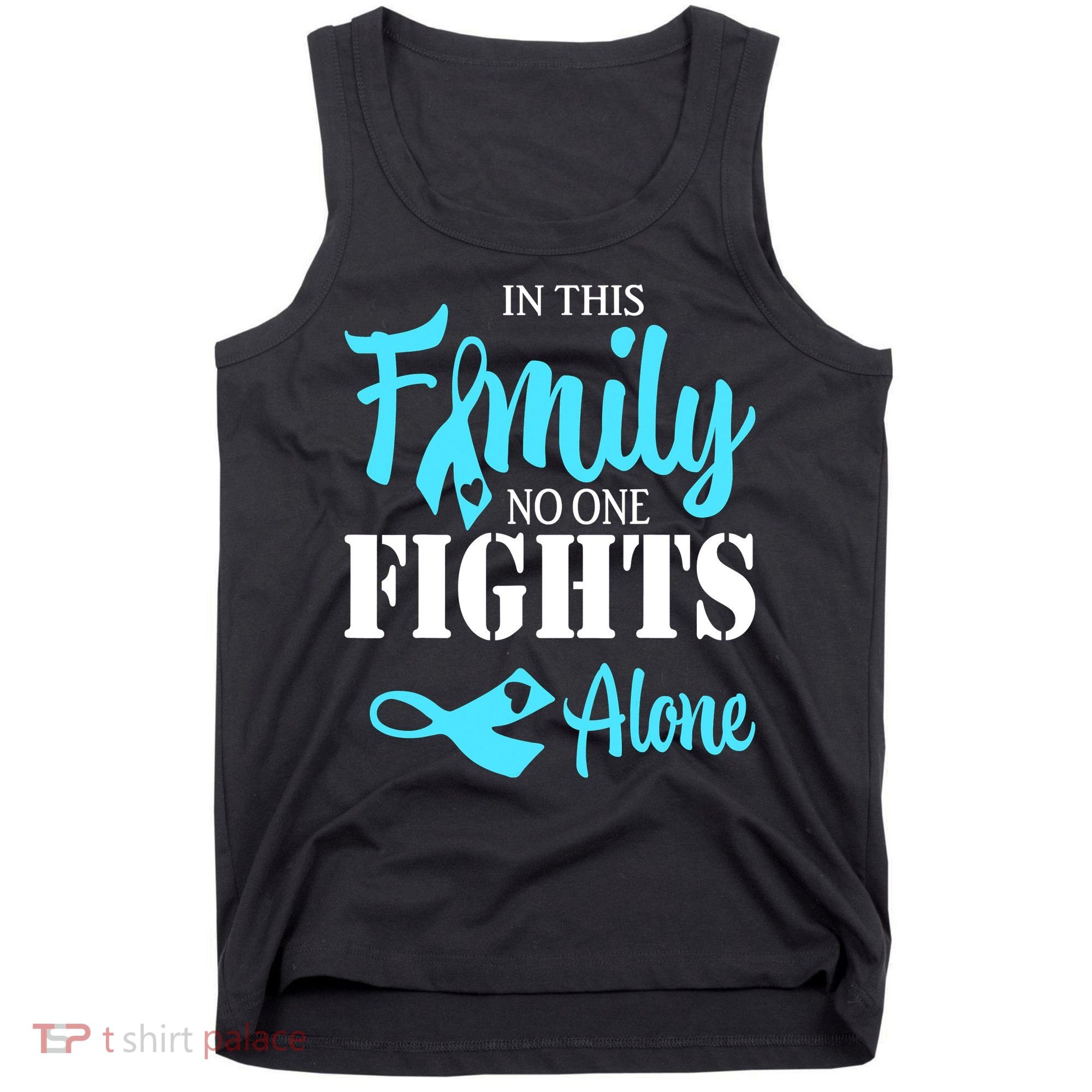 In This Family No One Fights Alone Diabetes Awareness Tank Top