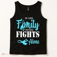 In This Family No One Fights Alone Diabetes Awareness Tank Top thumb 2