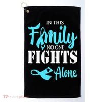In This Family No One Fights Alone Diabetes Awareness Golf Towel thumb 0