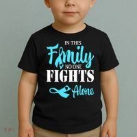 In This Family No One Fights Alone Diabetes Awareness Toddler T-Shirt thumb 2