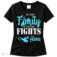 In This Family No One Fights Alone Diabetes Awareness Women's T-Shirt thumb 0