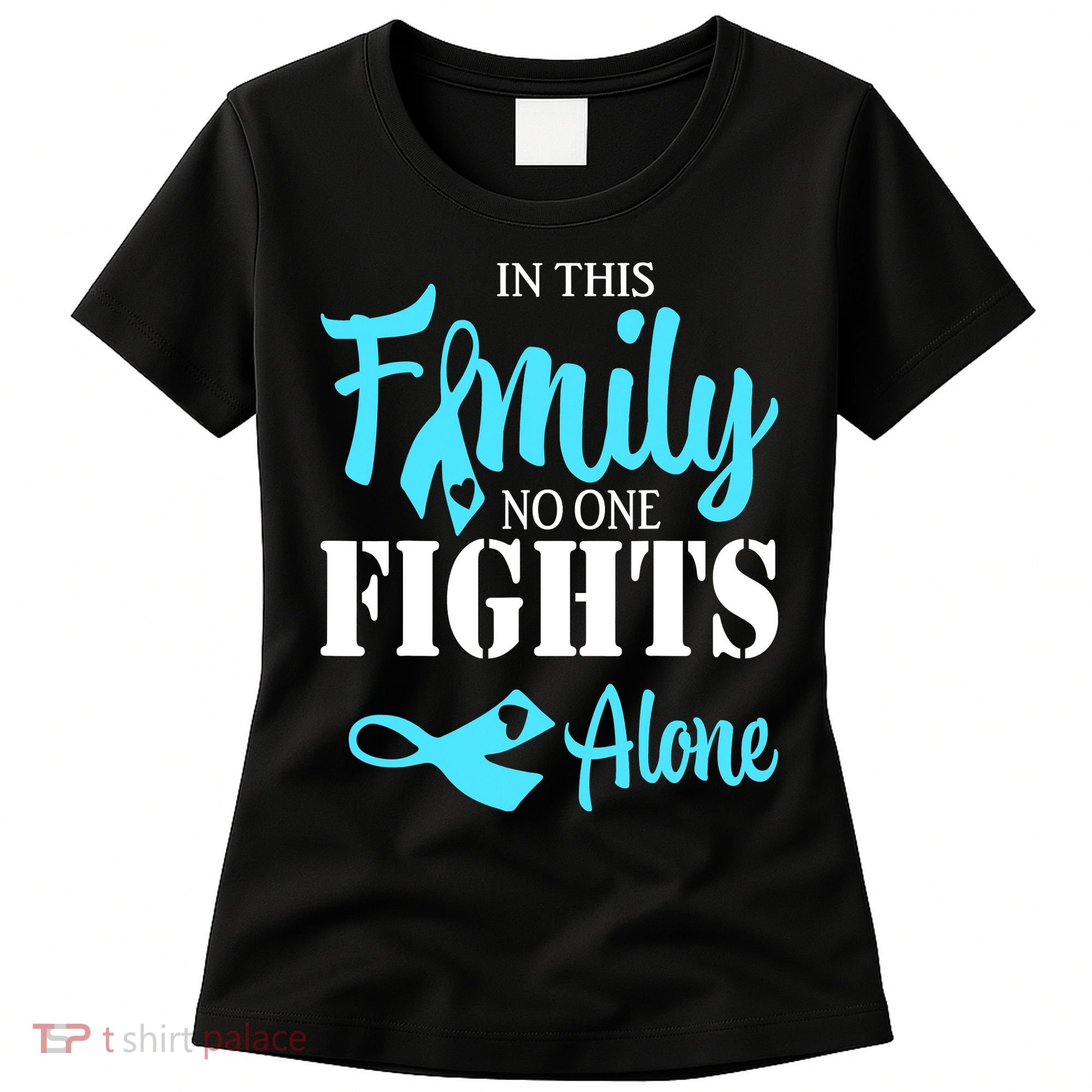 In This Family No One Fights Alone Diabetes Awareness Women's T-Shirt