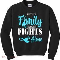 In This Family No One Fights Alone Diabetes Awareness Kids Sweatshirt thumb 0
