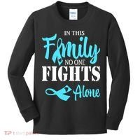 In This Family No One Fights Alone Diabetes Awareness Kids Long Sleeve Shirt thumb 0
