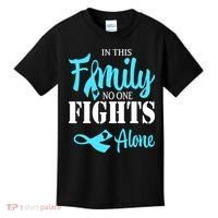 In This Family No One Fights Alone Diabetes Awareness Kids T-Shirt thumb 0