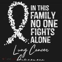 In This Family No One Fights Alone Gift Lung Cancer Women's Hoodie thumb 2