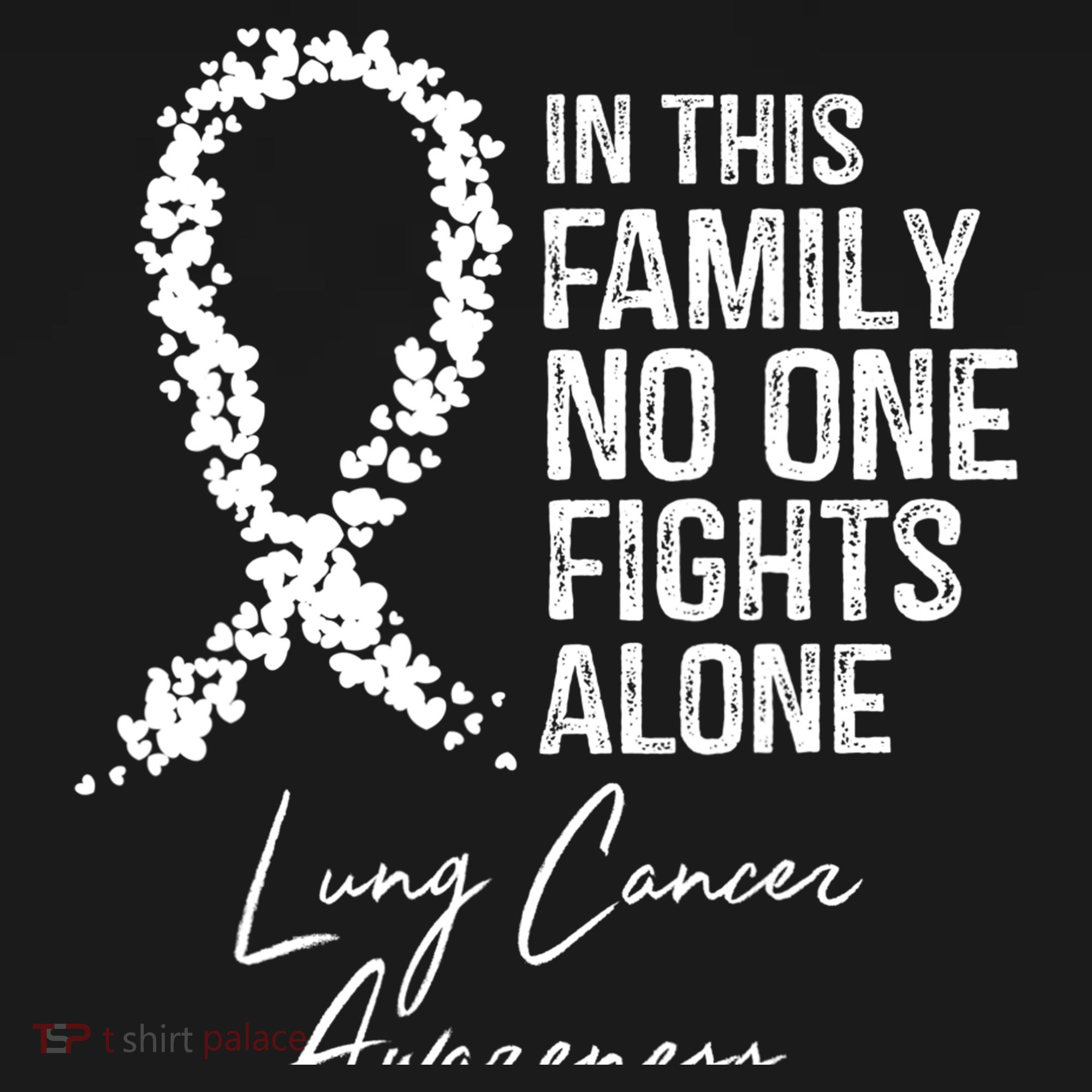 In This Family No One Fights Alone Gift Lung Cancer Ornament