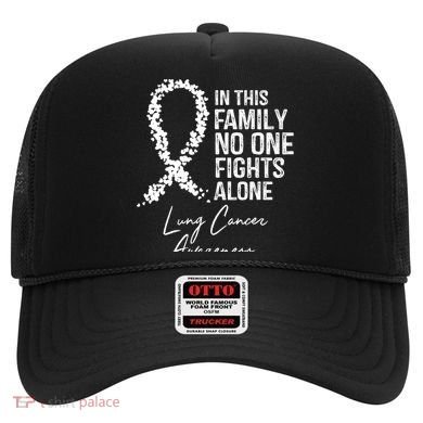 In This Family No One Fights Alone Gift Lung Cancer Hat