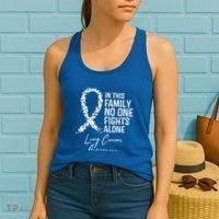 In This Family No One Fights Alone Gift Lung Cancer Women's Tank Top thumb 2