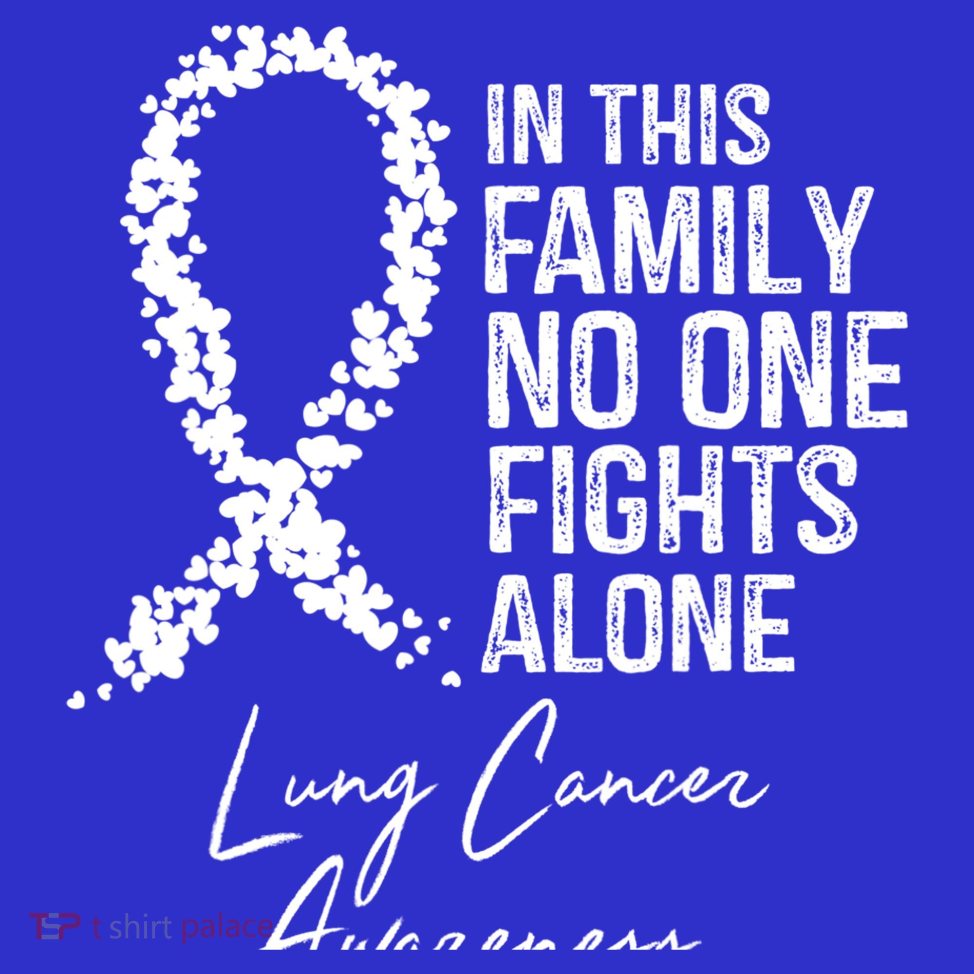 In This Family No One Fights Alone Gift Lung Cancer Baby Bodysuit