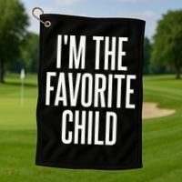 I'm The Favorite Child  Golf Towel thumb 1