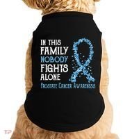 In This Family Nobody Fights Alone Prostate Cancer Gift Doggie Tank thumb 0