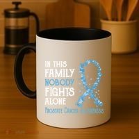 In This Family Nobody Fights Alone Prostate Cancer Gift Coffee Mug thumb 4