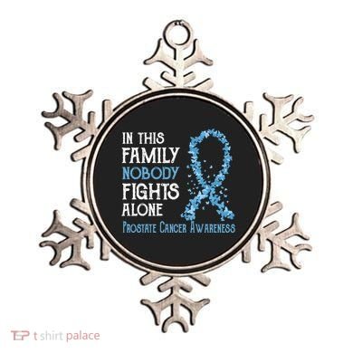 In This Family Nobody Fights Alone Prostate Cancer Gift Ornament