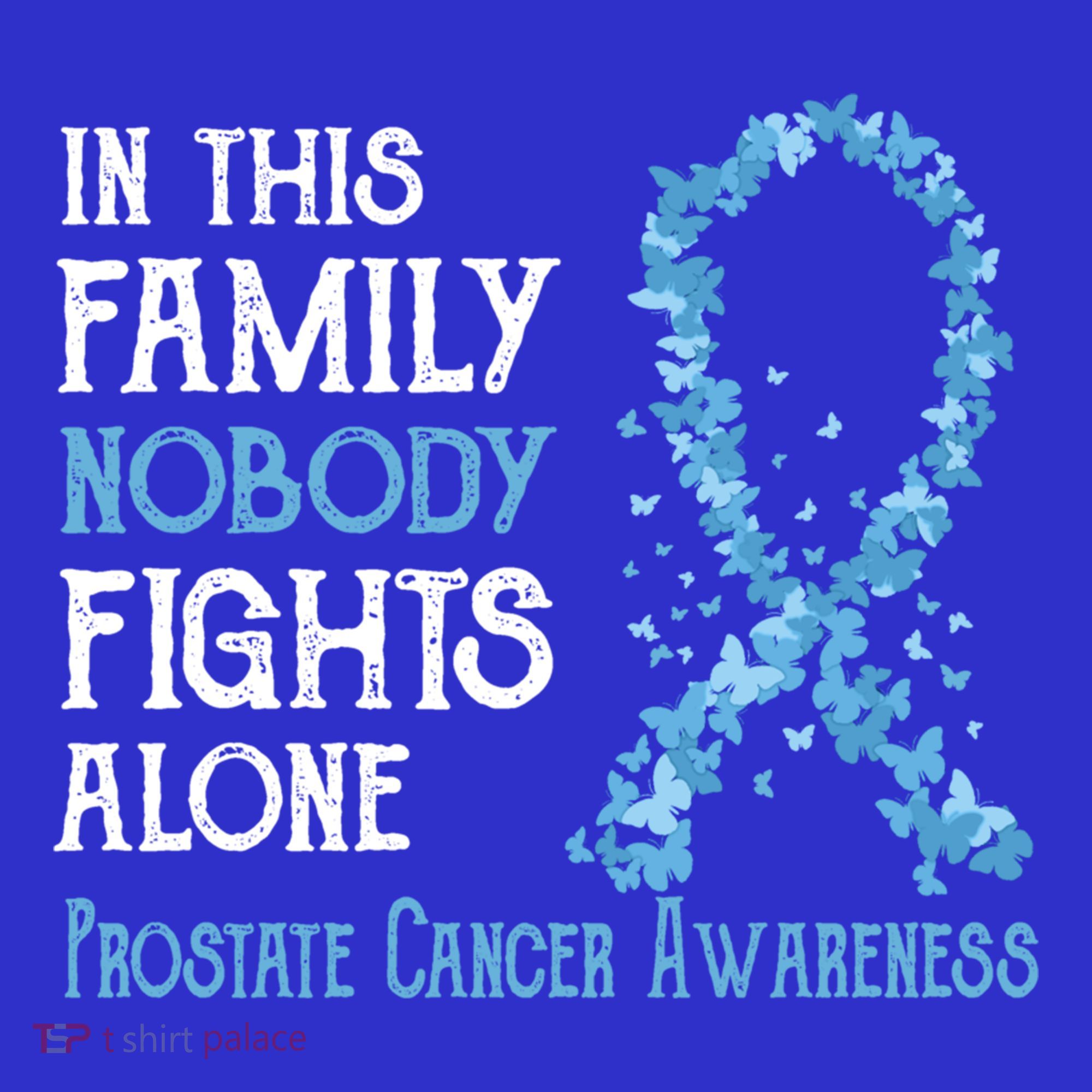 In This Family Nobody Fights Alone Prostate Cancer Gift Sweatshirt