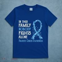 In This Family Nobody Fights Alone Prostate Cancer Gift T-Shirt thumb 5