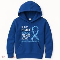 In This Family Nobody Fights Alone Prostate Cancer Gift Kids Hoodie thumb 0