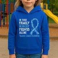 In This Family Nobody Fights Alone Prostate Cancer Gift Kids Hoodie thumb 3