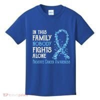 In This Family Nobody Fights Alone Prostate Cancer Gift Kids T-Shirt thumb 0