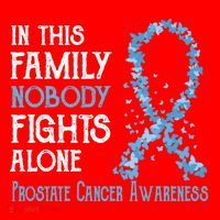 In This Family Nobody Fights Alone Prostate Cancer Gift Santa Hat thumb 1