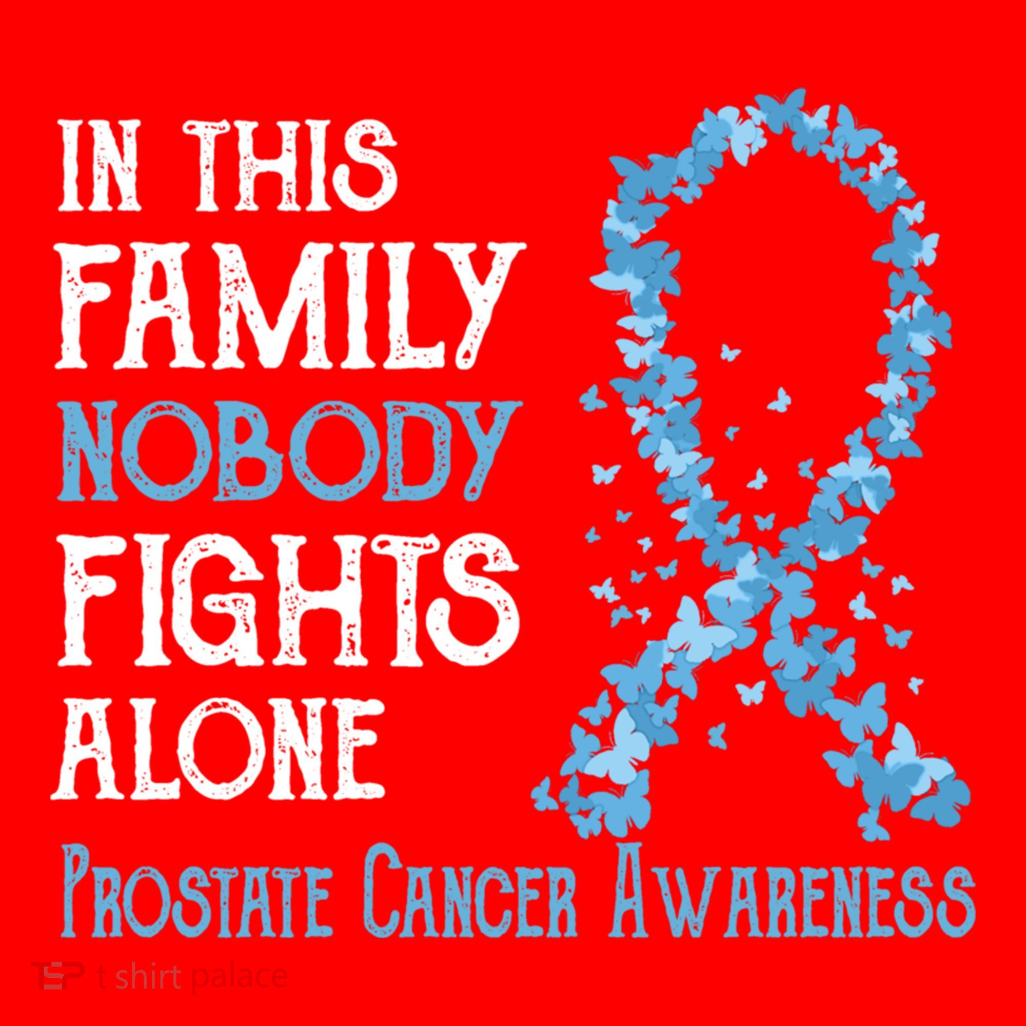 In This Family Nobody Fights Alone Prostate Cancer Gift Santa Hat