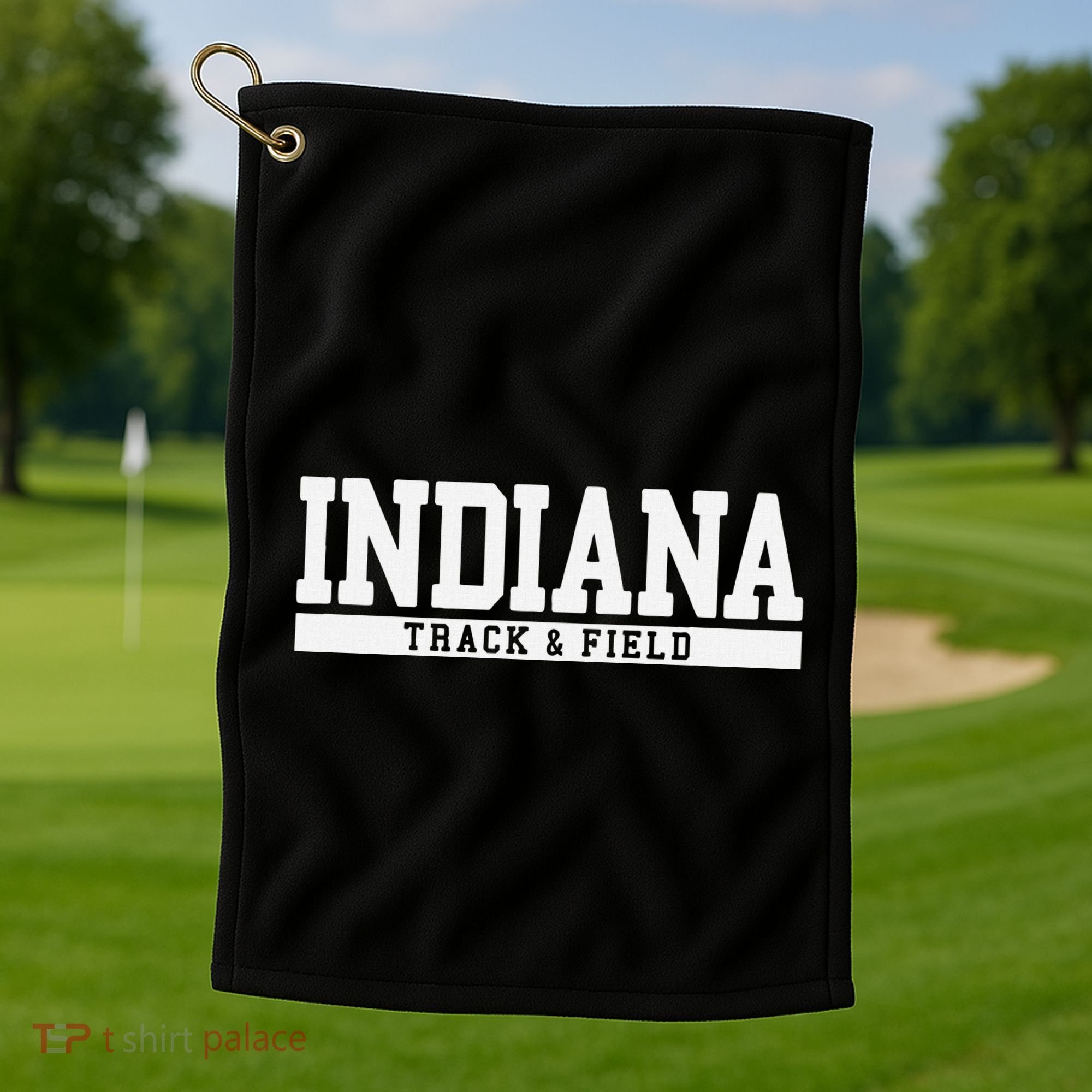 Indiana Track & Field Golf Towel