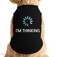 Im Thinking For Geeks Nerds Funny Programmers Tee Doggie Tank thumb 0