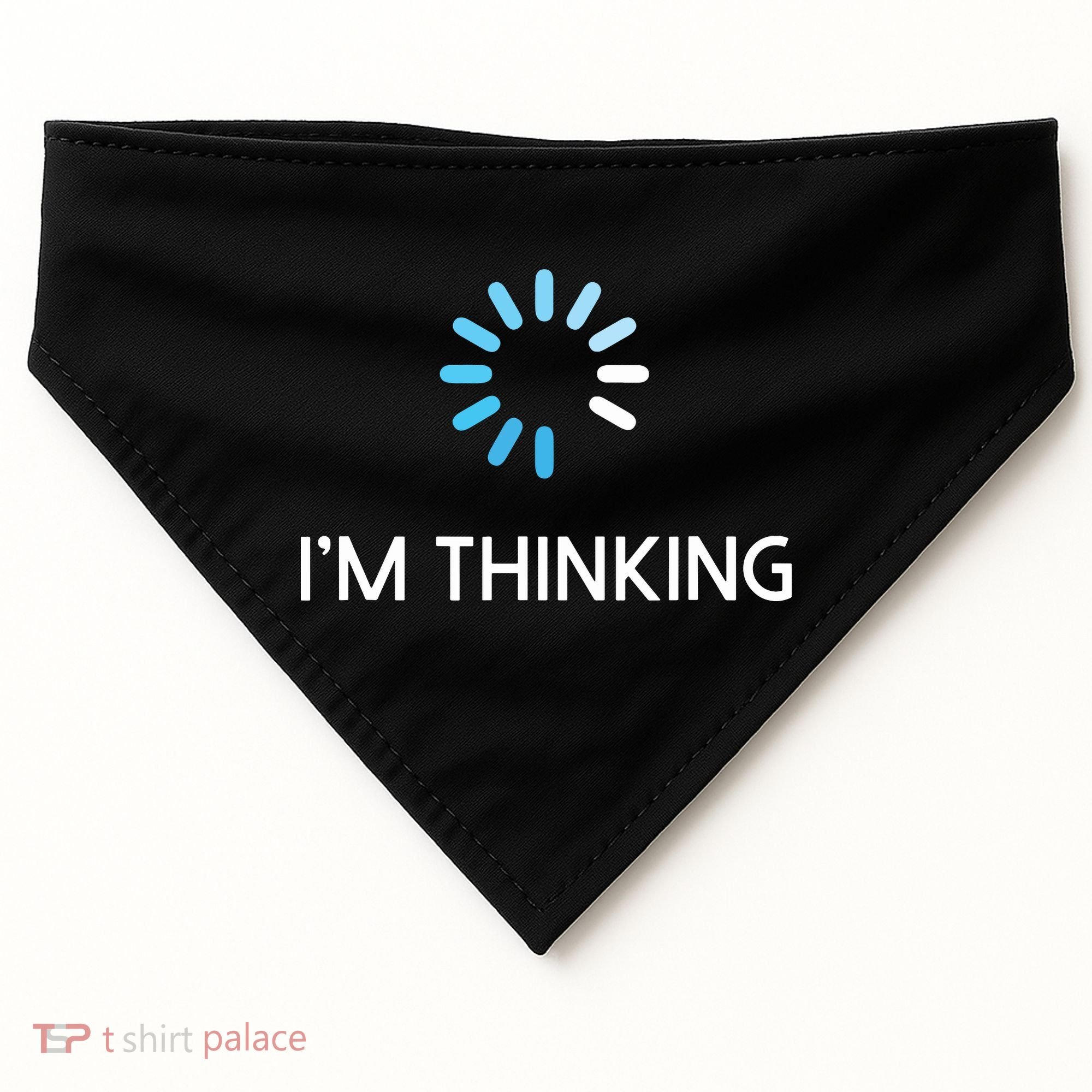 Im Thinking For Geeks Nerds Funny Programmers Tee USA-Made Doggie Bandana