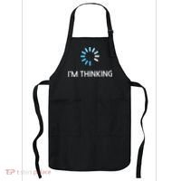 Im Thinking For Geeks Nerds Funny Programmers Tee Apron thumb 0