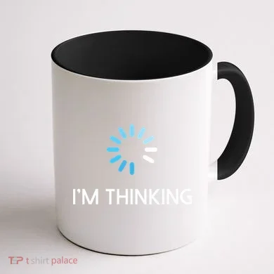 Im Thinking For Geeks Nerds Funny Programmers Tee Coffee Mug back