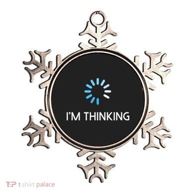 Im Thinking For Geeks Nerds Funny Programmers Tee Ornament