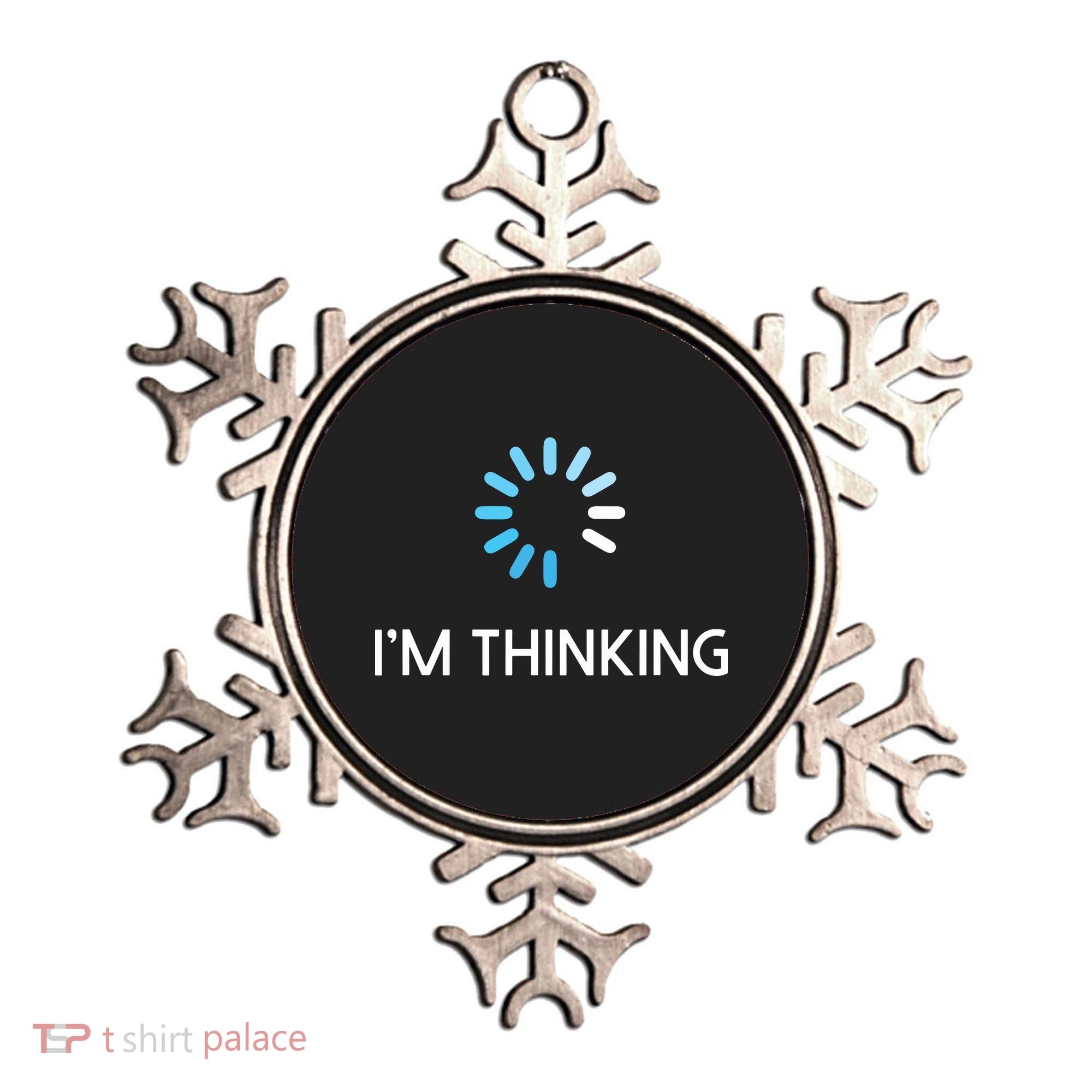 Im Thinking For Geeks Nerds Funny Programmers Tee Ornament