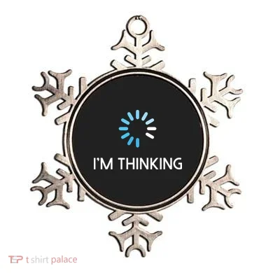 Im Thinking For Geeks Nerds Funny Programmers Tee Ornament