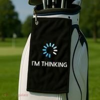Im Thinking For Geeks Nerds Funny Programmers Tee Golf Towel thumb 2