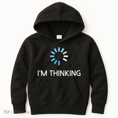 Im Thinking For Geeks Nerds Funny Programmers Tee Kids Hoodie