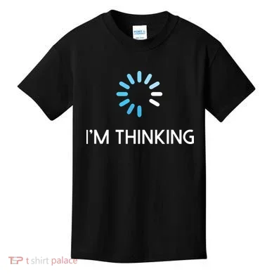 Im Thinking For Geeks Nerds Funny Programmers Tee Kids T-Shirt