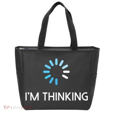 Im Thinking For Geeks Nerds Funny Programmers Tee Tote Bag