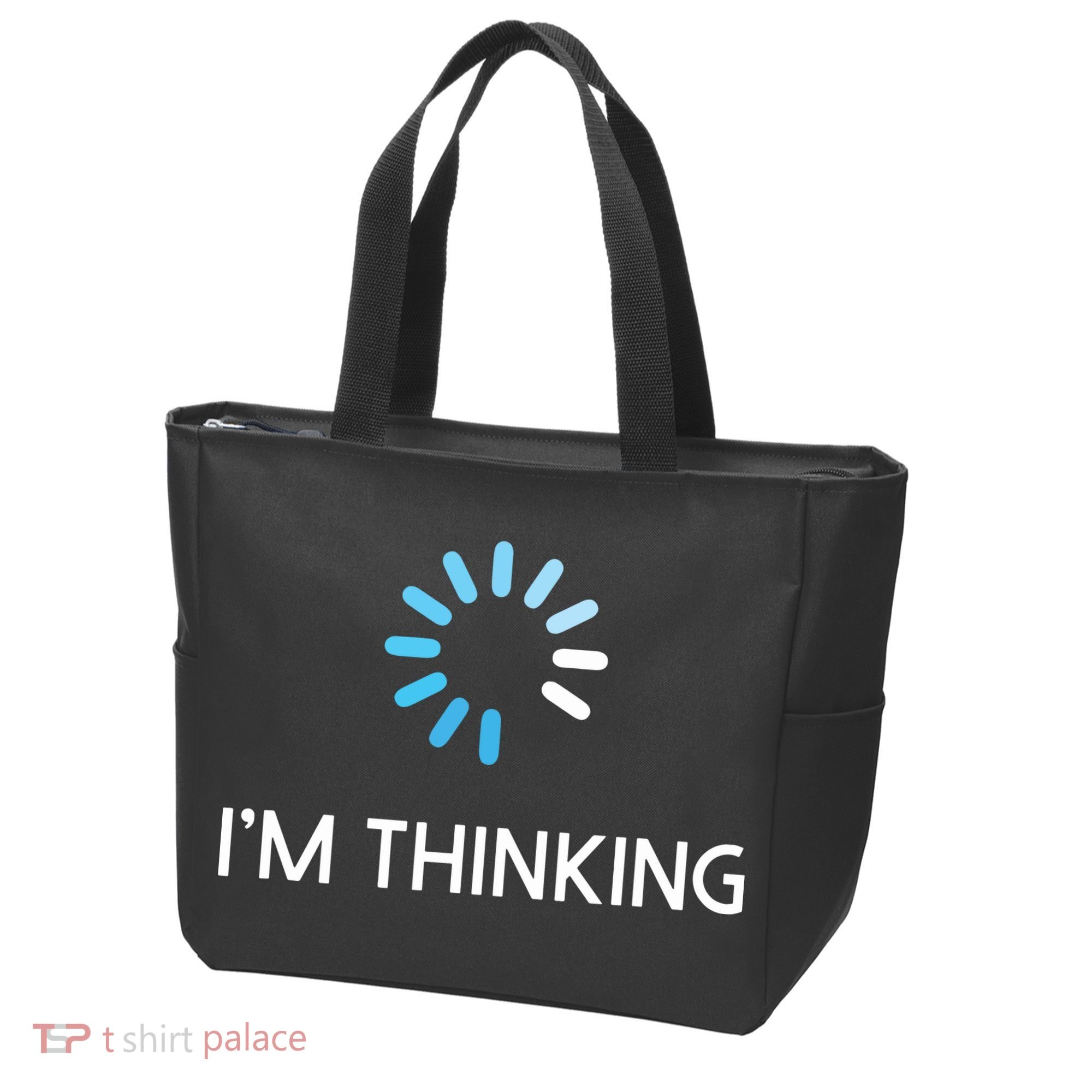 Im Thinking For Geeks Nerds Funny Programmers Tee Tote Bag