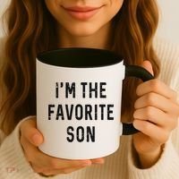 I'm The Favorite Son Funny Family Gift Quote Coffee Mug thumb 3