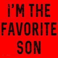 I'm The Favorite Son Funny Family Gift Quote Santa Hat thumb 1