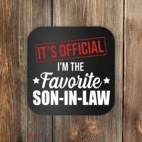 Im The Favorite Son In Law Funny Gift Coaster thumb 0