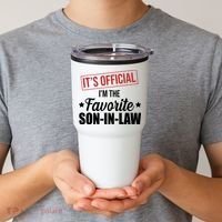 Im The Favorite Son In Law Funny Gift Tumbler thumb 2